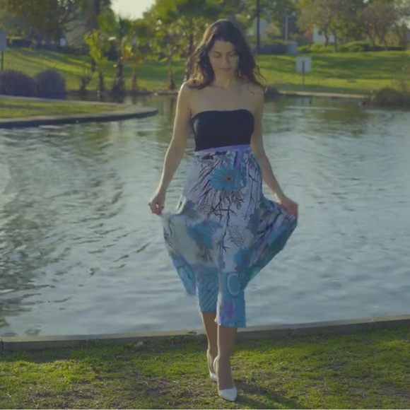 Reversible Silky Maxi Skirt. Multiple Ways to Wear For Big or Small Young Older - Picture 14 of 17